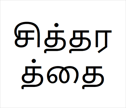 [சித்தரத்தை] Chithrarthai